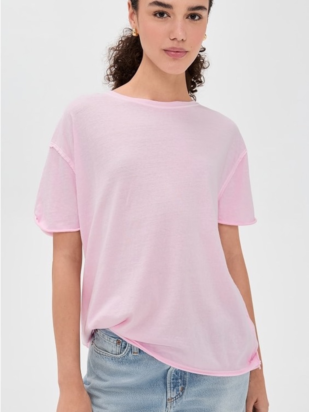 We The Free Pink Short Sleeve Crewneck Tee